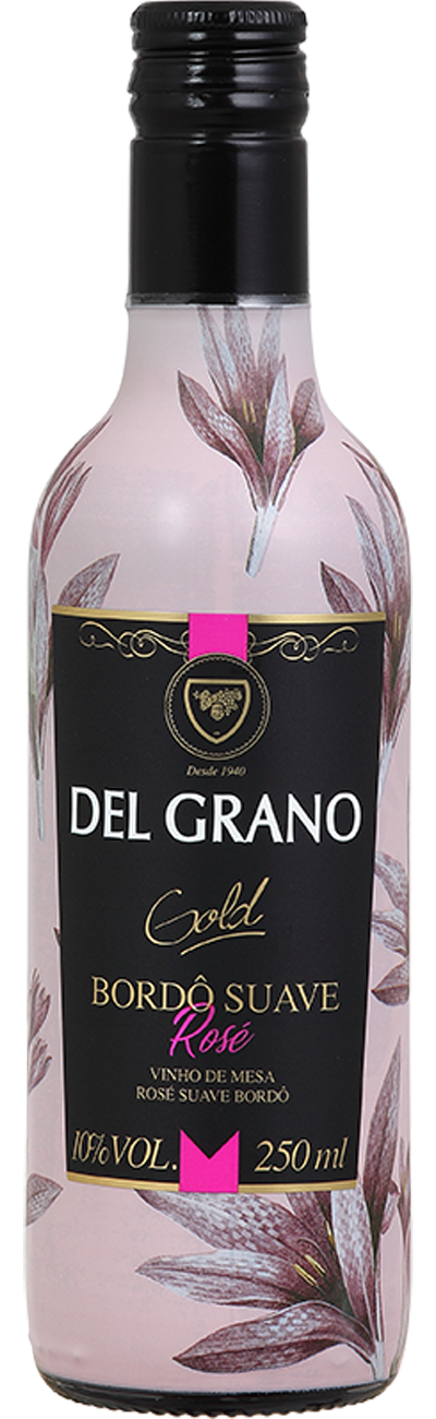 Vinho Del Grano Rosé Suave Uva Bordô 250ml