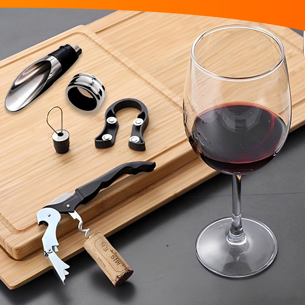 KIT Vinho Essencial: 5 peças - 🔥SUPER OFERTA🔥