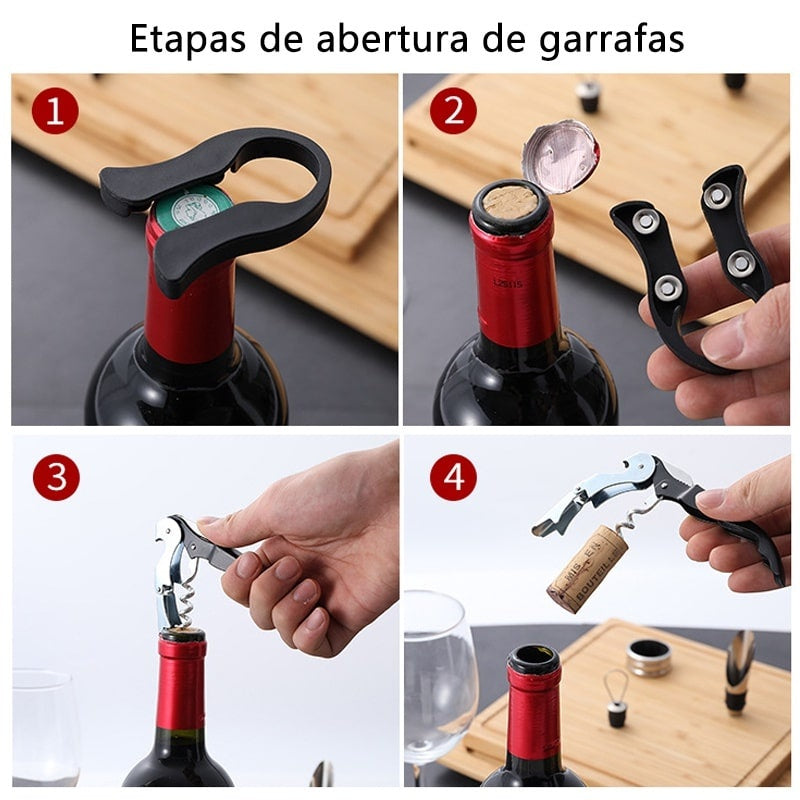 KIT Vinho Essencial: 5 peças - 🔥SUPER OFERTA🔥