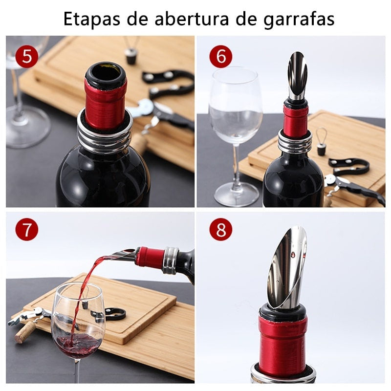 KIT Vinho Essencial: 5 peças - 🔥SUPER OFERTA🔥
