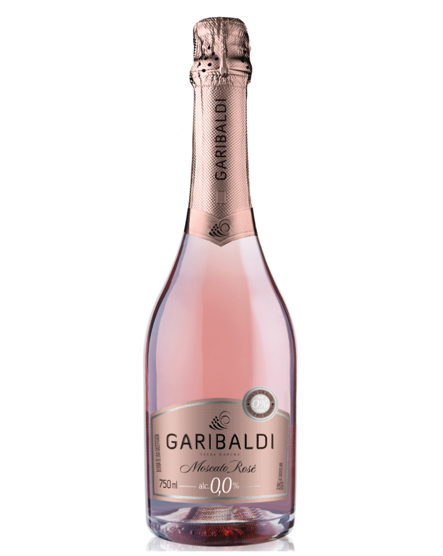 Espumante Garibaldi Moscato Rosé - Zero álcool 750ml