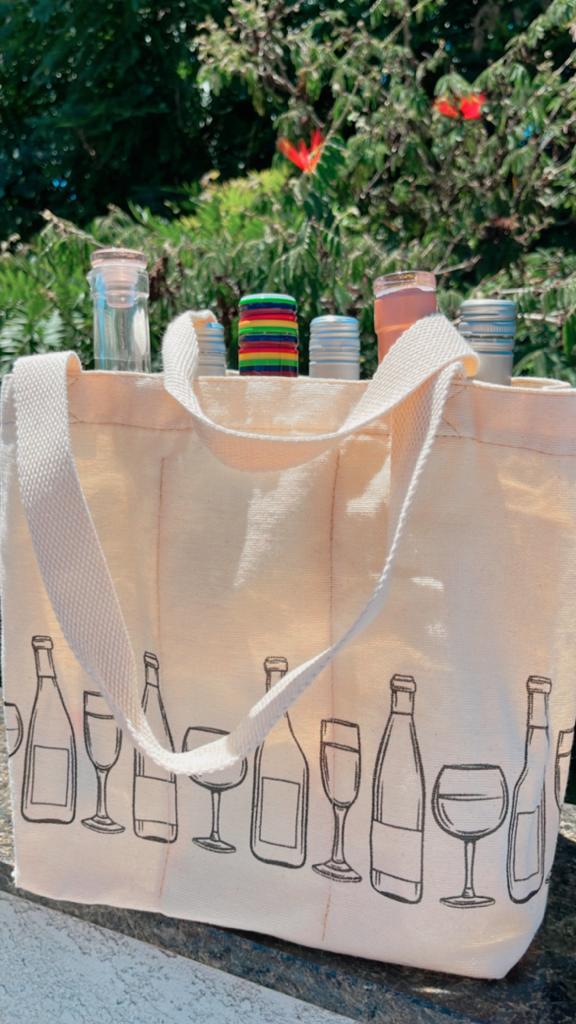 Ecobag Cel Wine para 6 vinhos.