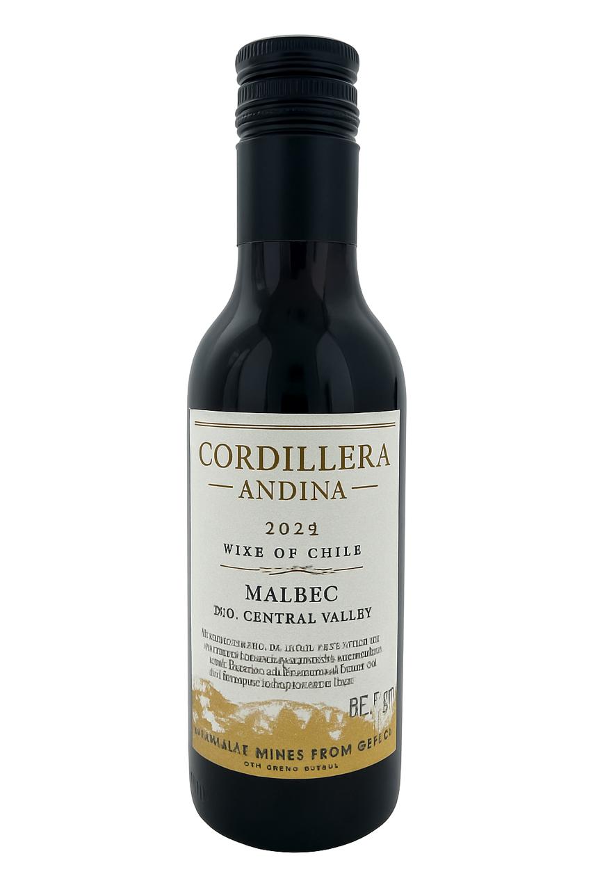 Vinho Cordillera Andina Malbec 187,5 ML