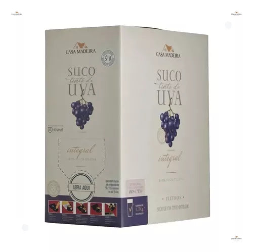 SUCO DE UVA INTEGRAL casa Madeira 3L